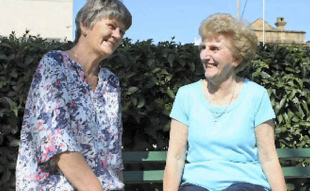 Friends Val Dare and Pam Eather repay the support of the Dementia Support Group Warwick for its help by fundraising for a respite facility.